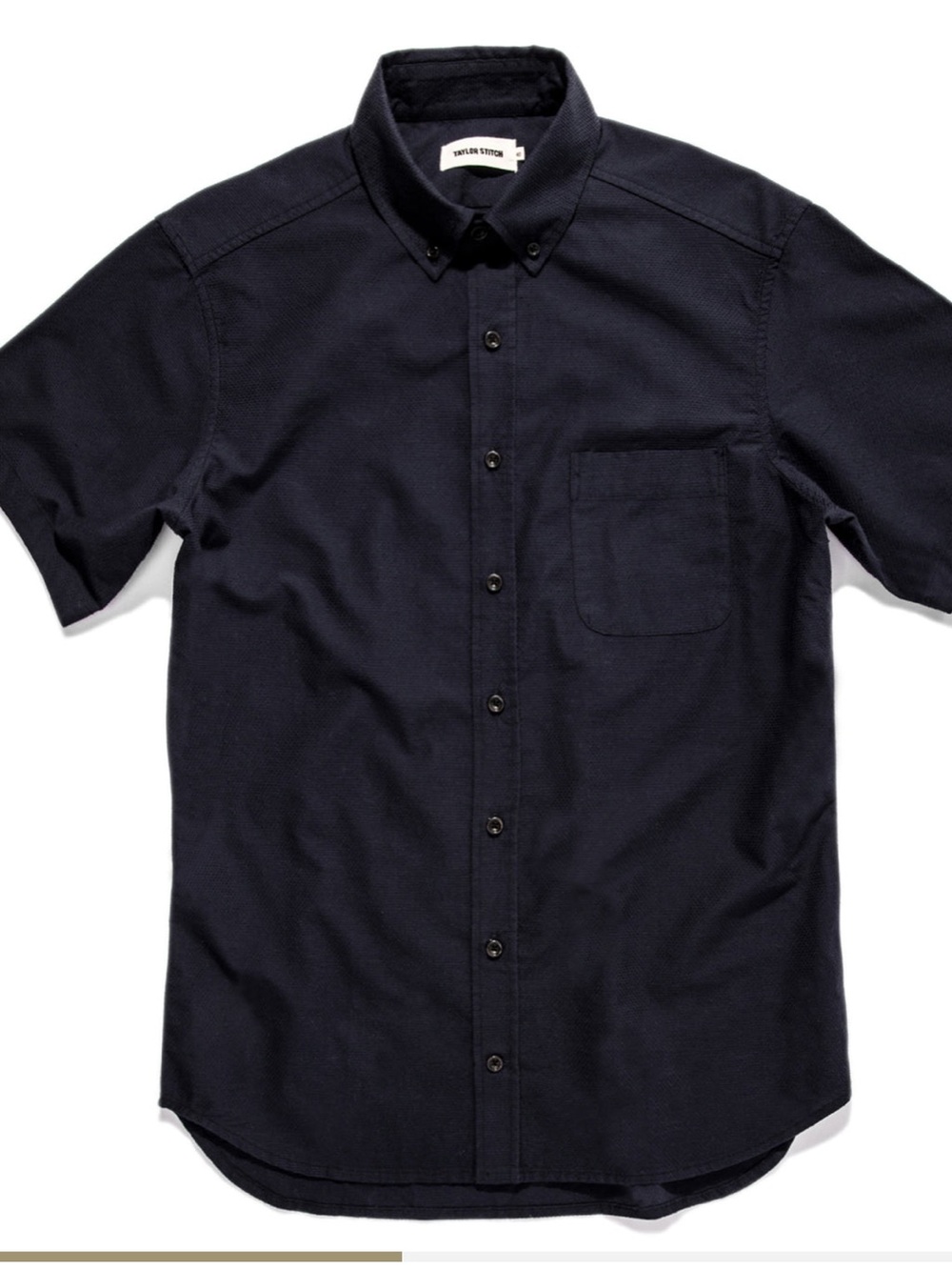 Taylor Stitch The Short Sleeve Jack Black Men’s Button Down Shirt Large 46